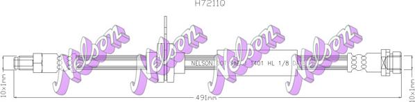 Kawe H7211Q - Тормозной шланг autosila-amz.com