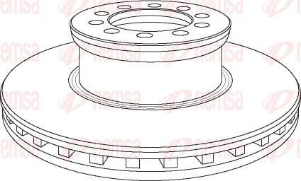 Kawe NCA1053.20 - Тормозной диск autosila-amz.com