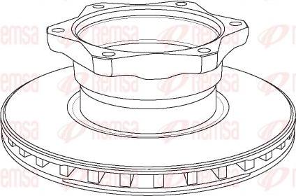 Kawe NCA1052.20 - Тормозной диск autosila-amz.com