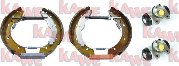 Kawe OEK497 - Комплект тормозных колодок, барабанные autosila-amz.com