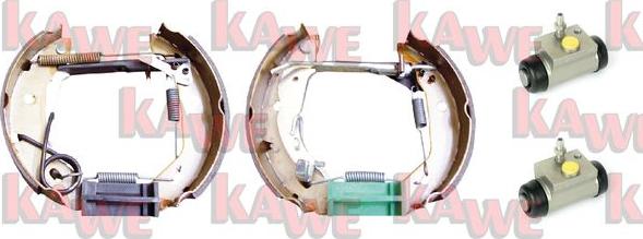 Kawe OEK454 - Комплект тормозных колодок, барабанные autosila-amz.com
