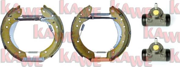 Kawe OEK451 - Комплект тормозных колодок, барабанные autosila-amz.com