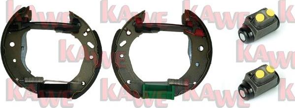Kawe OEK411 - Комплект тормозных колодок, барабанные autosila-amz.com