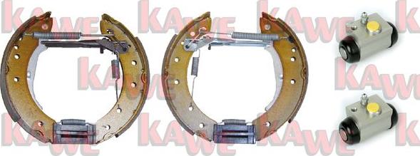 Kawe OEK418 - Комплект тормозных колодок, барабанные autosila-amz.com