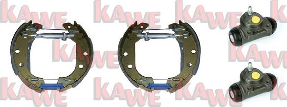 Kawe OEK488 - Комплект тормозных колодок, барабанные autosila-amz.com