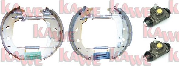 Kawe OEK421 - Комплект тормозных колодок, барабанные autosila-amz.com