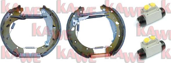 Kawe OEK549 - Комплект тормозных колодок, барабанные autosila-amz.com