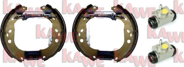 Kawe OEK544 - Комплект тормозных колодок, барабанные autosila-amz.com