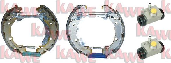 Kawe OEK548 - Комплект тормозных колодок, барабанные autosila-amz.com