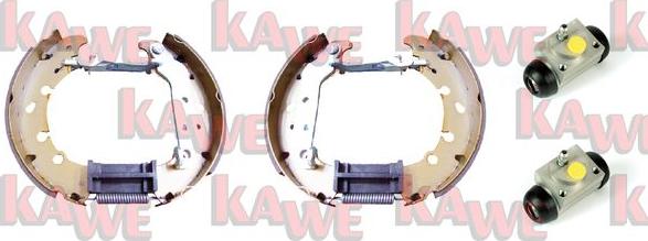 Kawe OEK542 - Комплект тормозных колодок, барабанные autosila-amz.com
