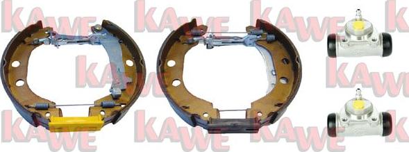 Kawe OEK502 - Комплект тормозных колодок, барабанные autosila-amz.com
