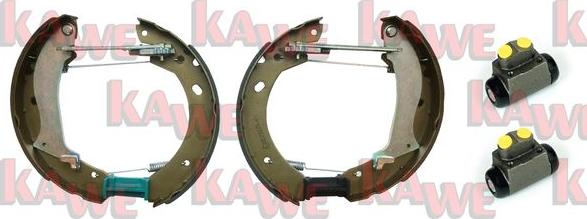 Kawe OEK586 - Комплект тормозных колодок, барабанные autosila-amz.com