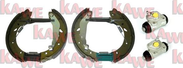 Kawe OEK531 - Комплект тормозных колодок, барабанные autosila-amz.com