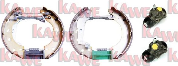 Kawe OEK538 - Комплект тормозных колодок, барабанные autosila-amz.com