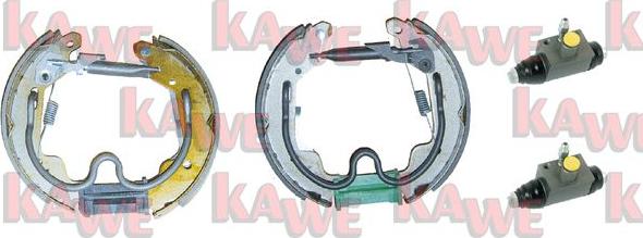 Kawe OEK525 - Комплект тормозных колодок, барабанные autosila-amz.com