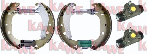 Kawe OEK573 - Комплект тормозных колодок, барабанные autosila-amz.com