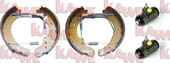 Kawe OEK050 - Комплект тормозных колодок, барабанные autosila-amz.com