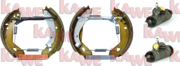 Kawe OEK085 - Комплект тормозных колодок, барабанные autosila-amz.com