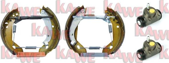 Kawe OEK082 - Комплект тормозных колодок, барабанные autosila-amz.com