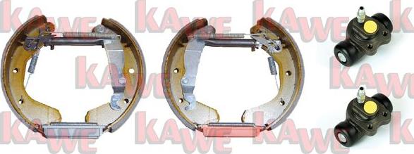 Kawe OEK071 - Комплект тормозных колодок, барабанные autosila-amz.com