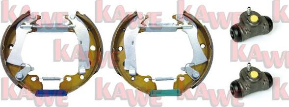 Kawe OEK152 - Комплект тормозных колодок, барабанные autosila-amz.com