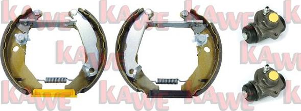 Kawe OEK162 - Комплект тормозных колодок, барабанные autosila-amz.com