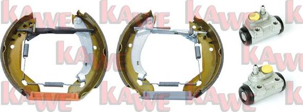 Kawe OEK180 - Комплект тормозных колодок, барабанные autosila-amz.com