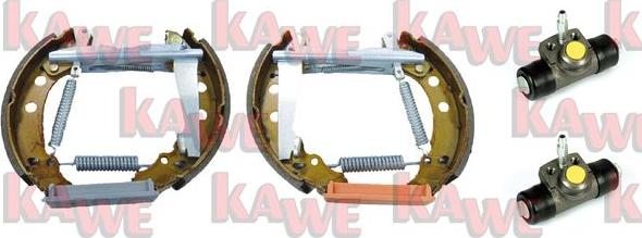 Kawe OEK126 - Комплект тормозных колодок, барабанные autosila-amz.com