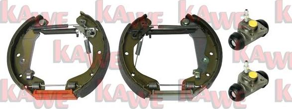 Kawe OEK819 - Комплект тормозных колодок, барабанные autosila-amz.com