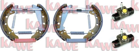 Kawe OEK341 - Комплект тормозных колодок, барабанные autosila-amz.com