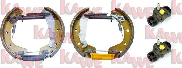 Kawe OEK343 - Комплект тормозных колодок, барабанные autosila-amz.com