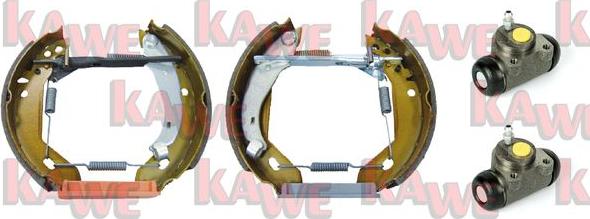 Kawe OEK347 - Комплект тормозных колодок, барабанные autosila-amz.com