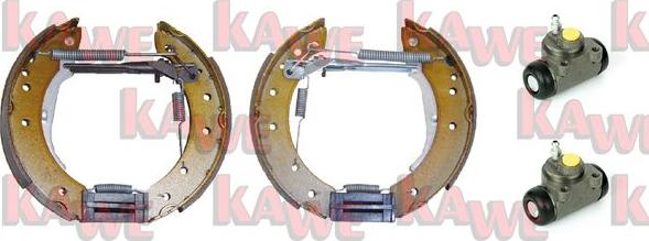 Kawe OEK355 - Комплект тормозных колодок, барабанные autosila-amz.com