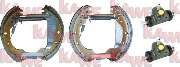 Kawe OEK356 - Комплект тормозных колодок, барабанные autosila-amz.com