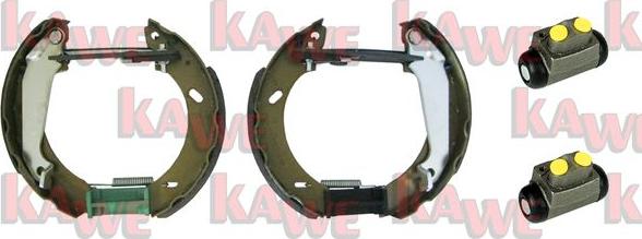 Kawe OEK357 - Комплект тормозных колодок, барабанные autosila-amz.com