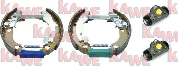 Kawe OEK363 - Комплект тормозных колодок, барабанные autosila-amz.com