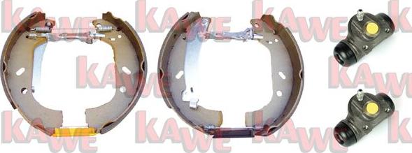 Kawe OEK328 - Комплект тормозных колодок, барабанные autosila-amz.com