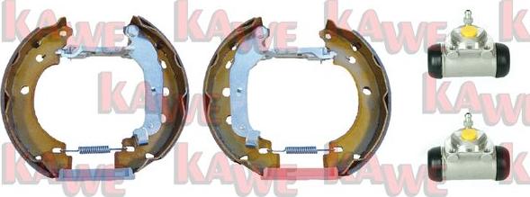 Kawe OEK379 - Комплект тормозных колодок, барабанные autosila-amz.com