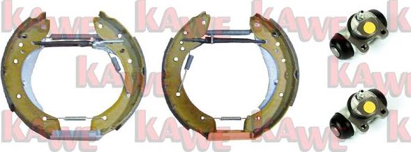 Kawe OEK375 - Комплект тормозных колодок, барабанные autosila-amz.com