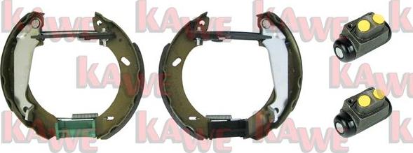 Kawe OEK298 - Комплект тормозных колодок, барабанные autosila-amz.com