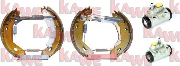 Kawe OEK201 - Комплект тормозных колодок, барабанные autosila-amz.com
