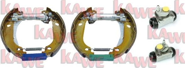 Kawe OEK208 - Комплект тормозных колодок, барабанные autosila-amz.com