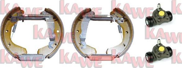 Kawe OEK226 - Комплект тормозных колодок, барабанные autosila-amz.com
