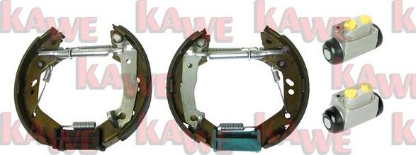 Kawe OEK701 - Комплект тормозных колодок, барабанные autosila-amz.com