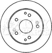 Key Parts KBD4400 - Тормозной диск autosila-amz.com