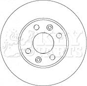 Key Parts KBD4434 - Тормозной диск autosila-amz.com