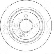 Key Parts KBD4627 - Тормозной диск autosila-amz.com