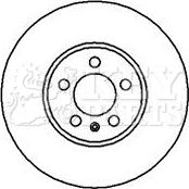 Key Parts KBD4069 - Тормозной диск autosila-amz.com