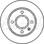 Key Parts KBD4025 - Тормозной диск autosila-amz.com