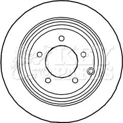 Key Parts KBD4820 - Тормозной диск autosila-amz.com